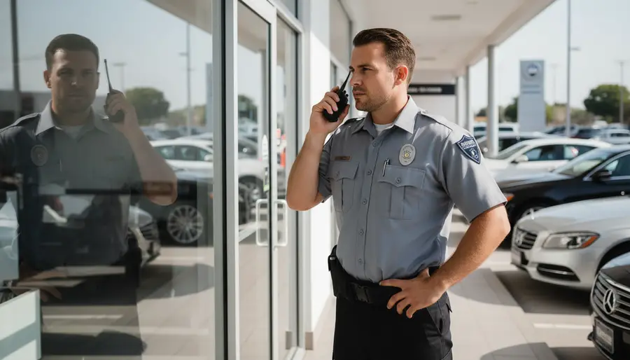 eagle eye protection group security officer for car dealership security